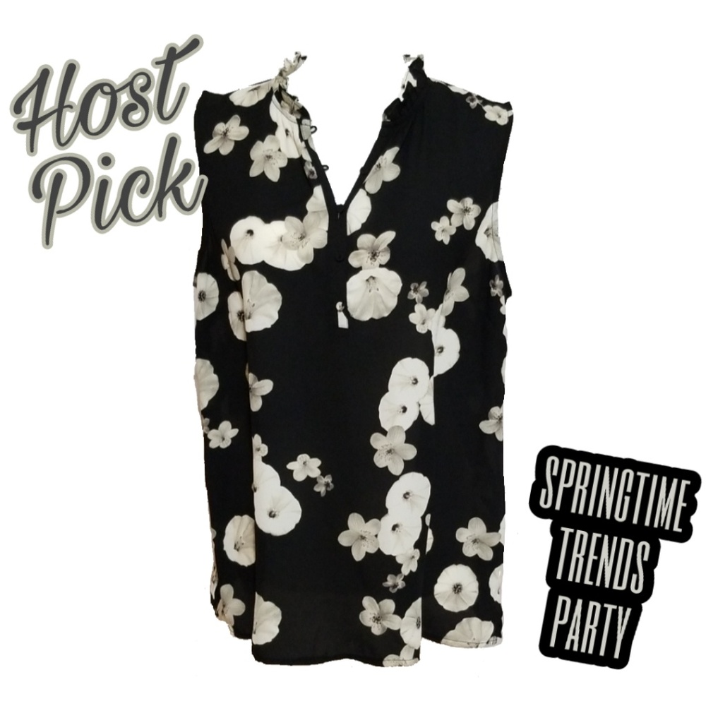 🍸HP🍸TALBOTS Floral Sleeveless Blouse